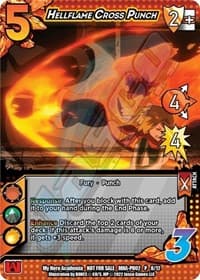 Hellflame Cross Punch (Plus Ultra Pack 2) - UniVersus: My Hero Academia Promo Cards - UniVersus card