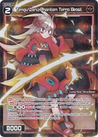 Tengu Zaru, Phantom Terra Beast (Parallel Foil) - Standup Diva - WIXOSS card
