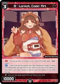 B - Lanket, Code: Art - Standup Diva - WIXOSS card