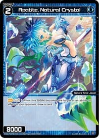 Apatite, Natural Crystal - Standup Diva - WIXOSS card