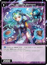 Pa, Natural Element - Standup Diva - WIXOSS card