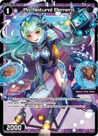Pa, Natural Element (Parallel Foil) - Standup Diva - WIXOSS card