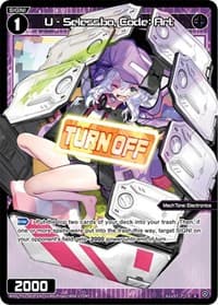 U - Selessbo, Code: Art (Parallel Foil) - Standup Diva - WIXOSS card