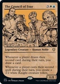 The Council of Four (Showcase) - Commander Legends: Battle for Baldur's Gate - Magic: The Gathering card