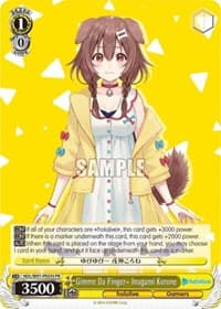 Gimme Da Finger~ Inugami Korone (Bushiroad on the Road 2022) - hololive production - Weiss Schwarz card
