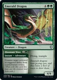 Emerald Dragon - Commander Legends: Battle for Baldur's Gate - Magic: The Gathering card