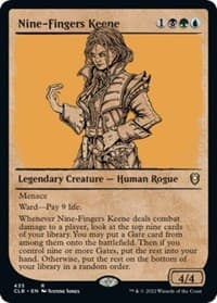 Nine-Fingers Keene (Showcase) - Commander Legends: Battle for Baldur's Gate - Magic: The Gathering card