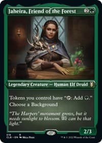 Jaheira, Friend of the Forest (Foil Etched) - Commander Legends: Battle for Baldur's Gate - Magic: The Gathering card