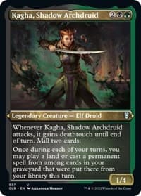 Kagha, Shadow Archdruid (Foil Etched) - Commander Legends: Battle for Baldur's Gate - Magic: The Gathering card