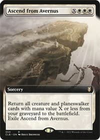 Ascend from Avernus (Extended Art) - Commander Legends: Battle for Baldur's Gate - Magic: The Gathering card