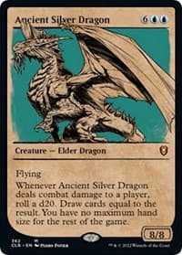 Ancient Silver Dragon (Showcase) - Commander Legends: Battle for Baldur's Gate - Magic: The Gathering card