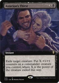 Astarion's Thirst (Extended Art) - Commander Legends: Battle for Baldur's Gate - Magic: The Gathering card
