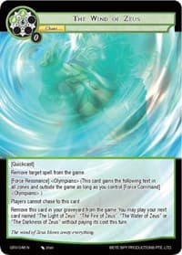 The Wind of Zeus - Game of Gods: Revolution - Force of Will card