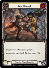 Run Through - Classic Battles: Rhinar vs Dorinthea - Flesh and Blood TCG card