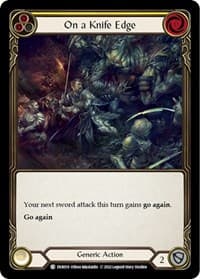 On a Knife Edge - Classic Battles: Rhinar vs Dorinthea - Flesh and Blood TCG card