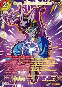 Beerus, Motivated Destruction (SPR) - Ultimate Squad - Dragon Ball Super: Masters card