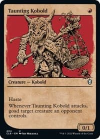 Taunting Kobold (Showcase) - Commander Legends: Battle for Baldur's Gate - Magic: The Gathering card