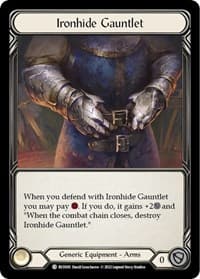 Ironhide Gauntlet - Classic Battles: Rhinar vs Dorinthea - Flesh and Blood TCG card