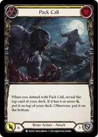 Pack Call - Classic Battles: Rhinar vs Dorinthea - Flesh and Blood TCG card