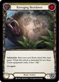 Barraging Beatdown - Classic Battles: Rhinar vs Dorinthea - Flesh and Blood TCG card