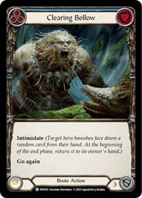 Clearing Bellow - Classic Battles: Rhinar vs Dorinthea - Flesh and Blood TCG card