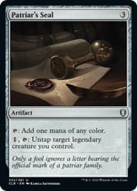 Patriar's Seal - Commander Legends: Battle for Baldur's Gate - Magic: The Gathering card
