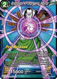 Android 14, Inorganic Horror - Ultimate Squad Pre-Release Cards - Dragon Ball Super: Masters card
