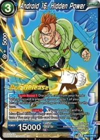 Android 16, Hidden Power - Ultimate Squad Pre-Release Cards - Dragon Ball Super: Masters card