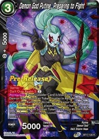 Demon God Putine, Preparing to Fight - Ultimate Squad Pre-Release Cards - Dragon Ball Super: Masters card