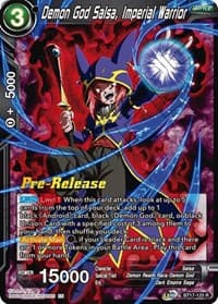 Demon God Salsa, Imperial Warrior - Ultimate Squad Pre-Release Cards - Dragon Ball Super: Masters card