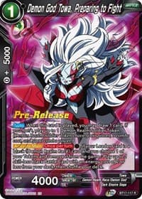 Demon God Towa, Preparing to Fight - Ultimate Squad Pre-Release Cards - Dragon Ball Super: Masters card