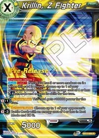 Krillin, Z Fighter - Ultimate Squad Pre-Release Cards - Dragon Ball Super: Masters card