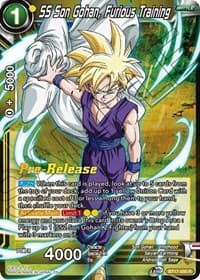 SS Son Gohan, Furious Training - Ultimate Squad Pre-Release Cards - Dragon Ball Super: Masters card