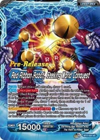 Commander Red // Red Ribbon Robot, Seeking World Conquest - Ultimate Squad Pre-Release Cards - Dragon Ball Super: Masters card