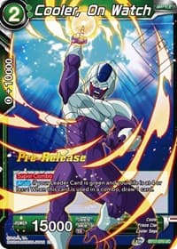 Cooler, On Watch - Ultimate Squad Pre-Release Cards - Dragon Ball Super: Masters card
