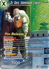 Dr. Gero, Abominable Creator - Ultimate Squad Pre-Release Cards - Dragon Ball Super: Masters card