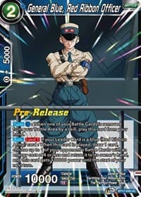 General Blue, Red Ribbon Officer - Ultimate Squad Pre-Release Cards - Dragon Ball Super: Masters card