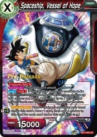 Spaceship, Vessel of Hope - Ultimate Squad Pre-Release Cards - Dragon Ball Super: Masters card