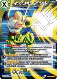 Tien Shinhan, Z Fighter - Ultimate Squad Pre-Release Cards - Dragon Ball Super: Masters card