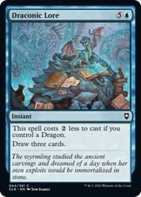 Draconic Lore - Commander Legends: Battle for Baldur's Gate - Magic: The Gathering card