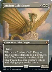 Ancient Gold Dragon (Borderless) - Commander Legends: Battle for Baldur's Gate - Magic: The Gathering card