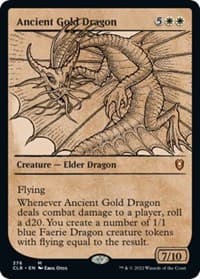 Ancient Gold Dragon (Showcase) - Commander Legends: Battle for Baldur's Gate - Magic: The Gathering card