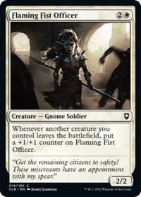 Flaming Fist Officer - Commander Legends: Battle for Baldur's Gate - Magic: The Gathering card