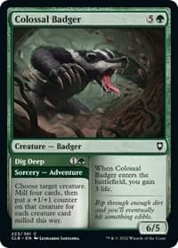 Colossal Badger - Commander Legends: Battle for Baldur's Gate - Magic: The Gathering card