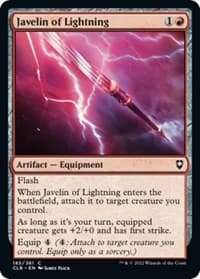 Javelin of Lightning - Commander Legends: Battle for Baldur's Gate - Magic: The Gathering card