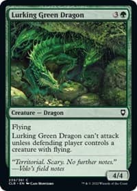 Lurking Green Dragon - Commander Legends: Battle for Baldur's Gate - Magic: The Gathering card