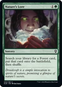Nature's Lore - Commander Legends: Battle for Baldur's Gate - Magic: The Gathering card