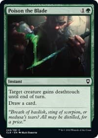 Poison the Blade - Commander Legends: Battle for Baldur's Gate - Magic: The Gathering card