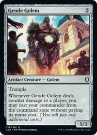 Geode Golem - Commander Legends: Battle for Baldur's Gate - Magic: The Gathering card