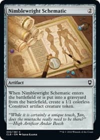 Nimblewright Schematic - Commander Legends: Battle for Baldur's Gate - Magic: The Gathering card
